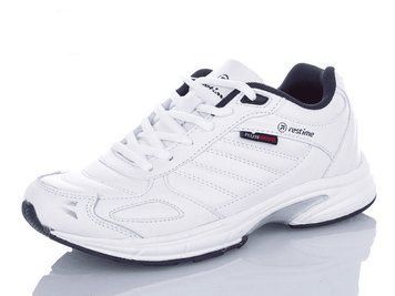 Кроссовки Restime кожаные белые PMB23128 white-navy фото
