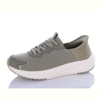 Жіночі кросівки Restime текстильні хакі на піні HWL24120 OLIVE фото