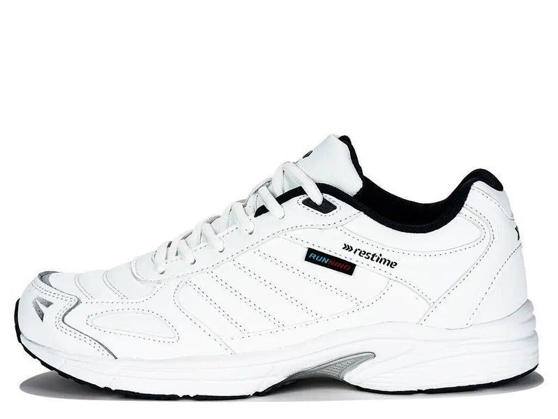 Кросівки Restime шкіряні білі PMB23128 white-navy фото