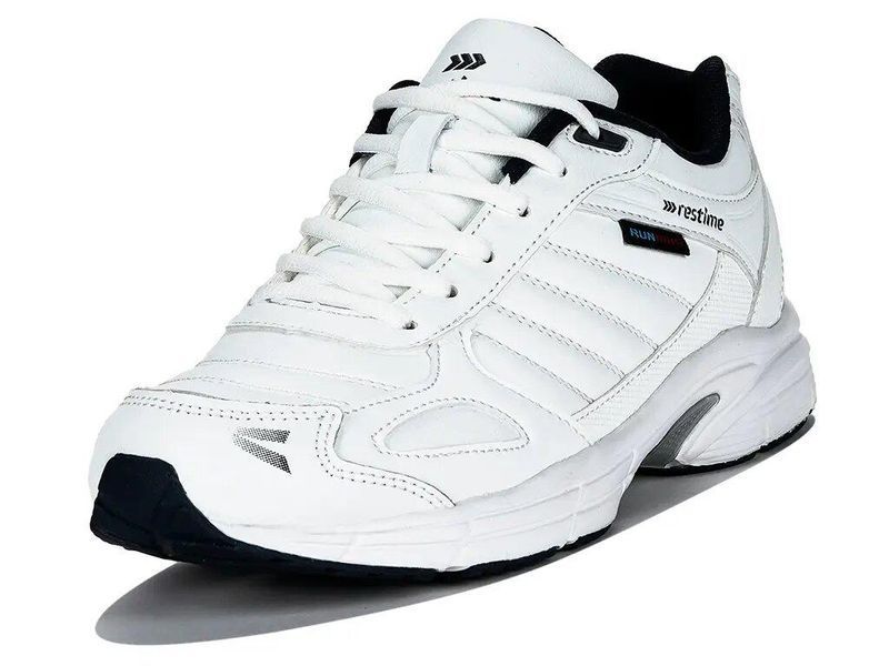 Кросівки Restime шкіряні білі PMB23128 white-navy фото