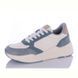 Кроссовки Restime кожаные белые с голубым FWB24083 blue фото 1